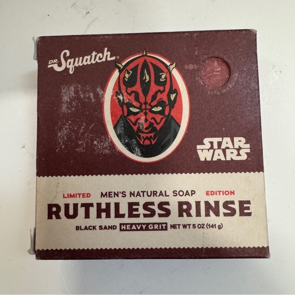 Dr. Squatch Star Wars Natural Bar Soap for Men Ruthless Rinse 5 oz